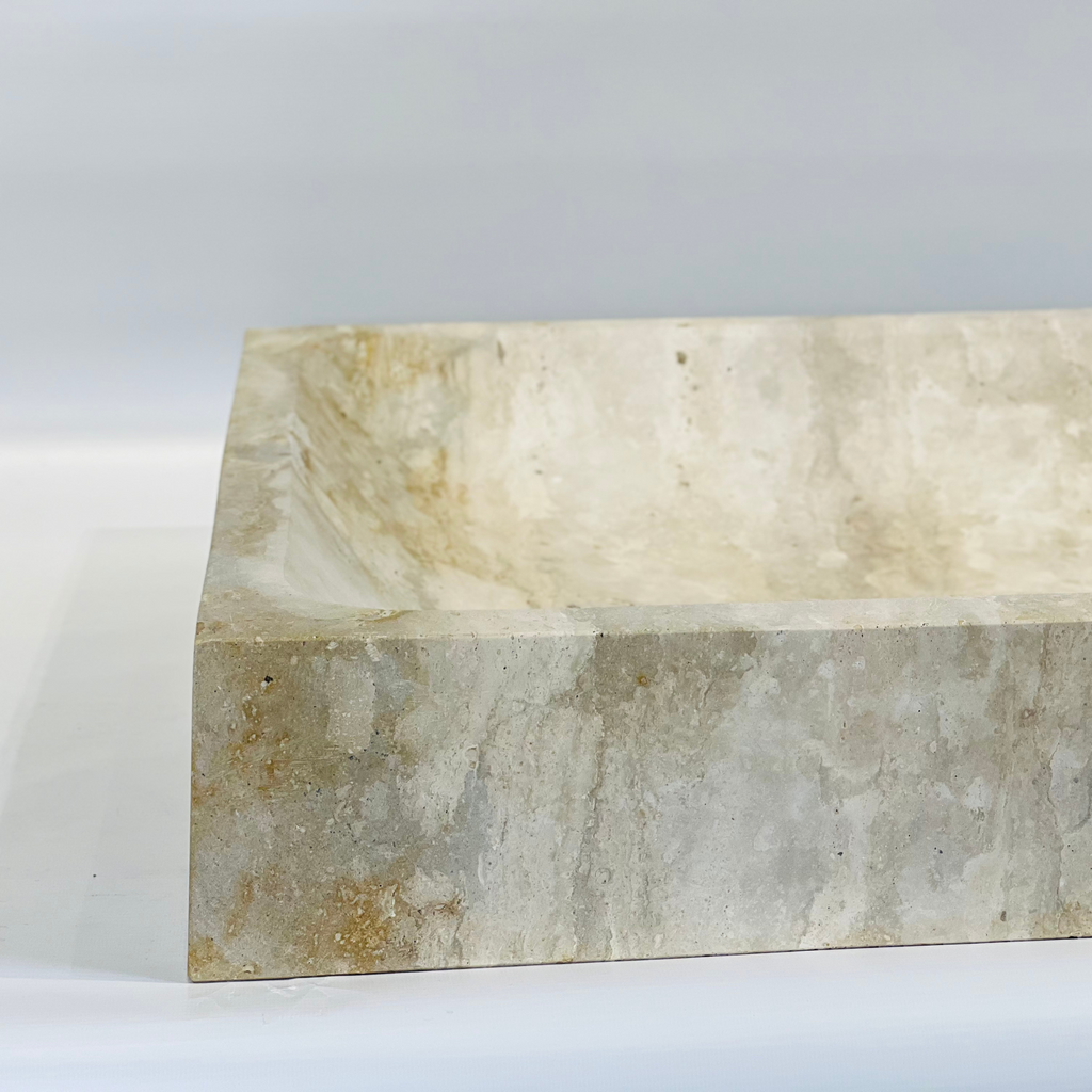 Light Travertine Sink