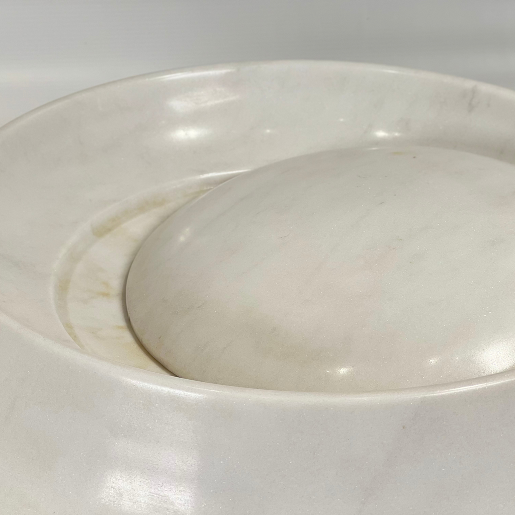 Opaque White Crater Sink