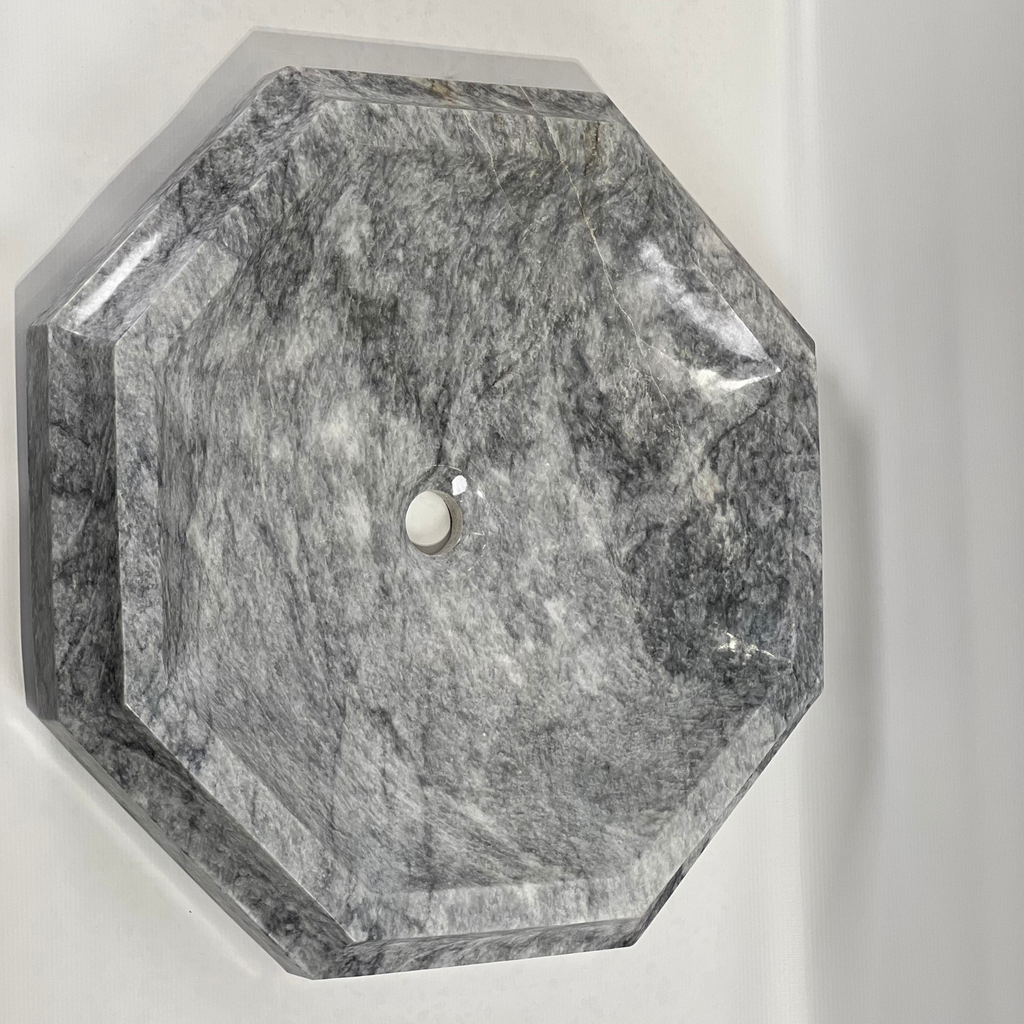 Dark Grey Octagon Marble Sink