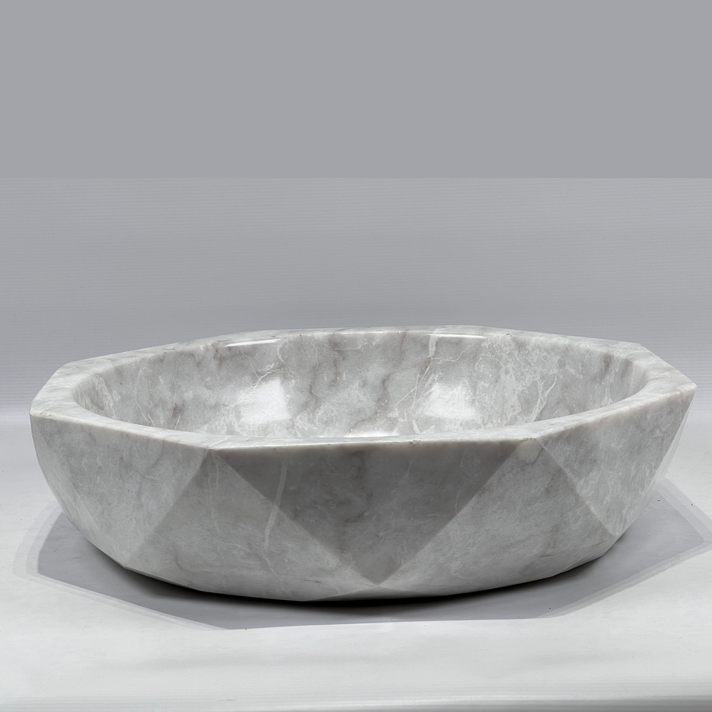 Grey Octagon Marble Sink