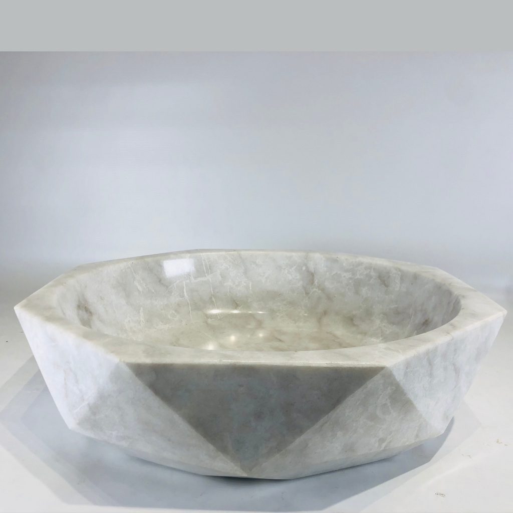 Grey Octagon Marble Sink