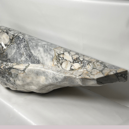 Veined Raw Marble Sink - Green Commando