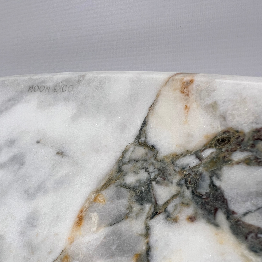 Veined Teardrop  Marble Sink