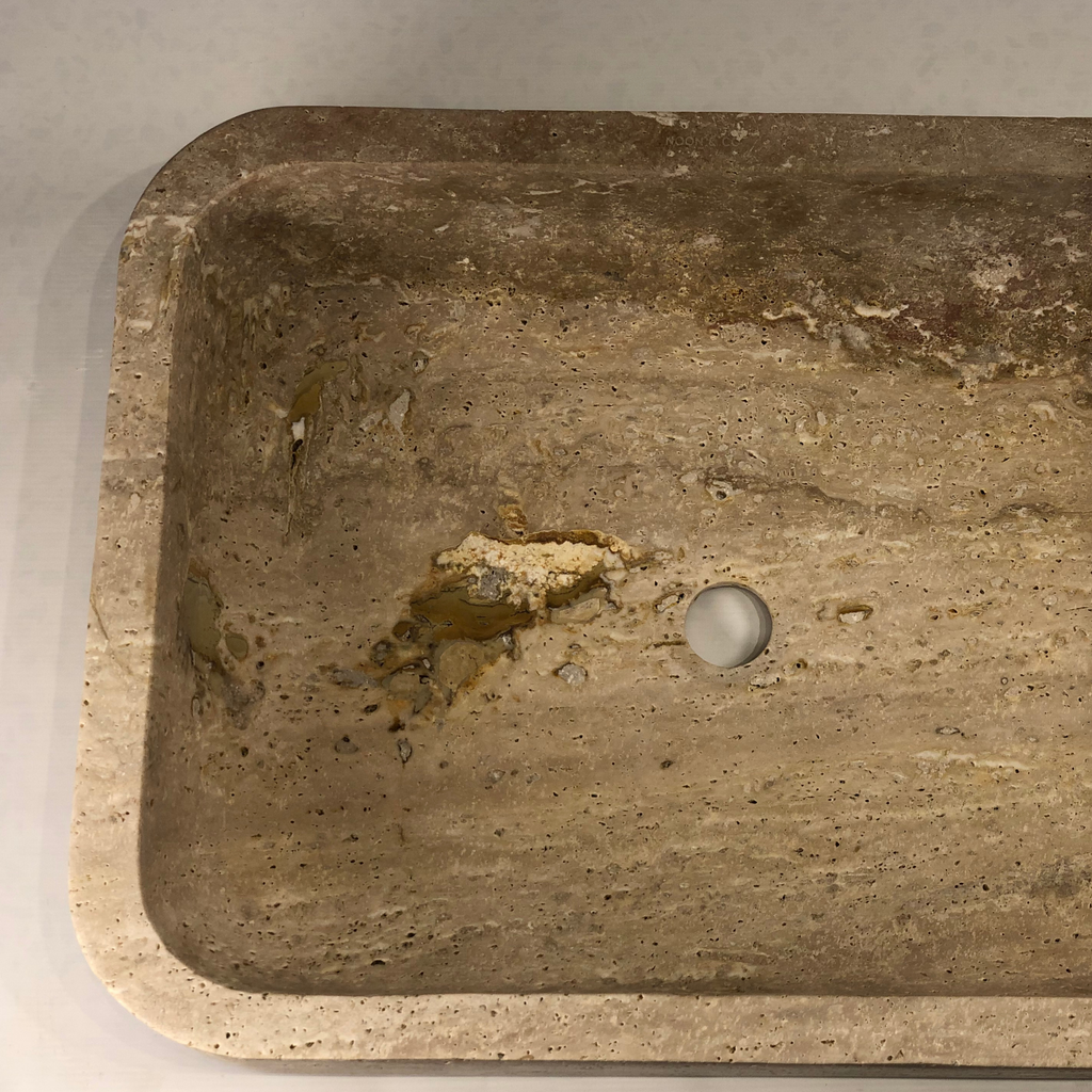 Rectangle Travertine Sink