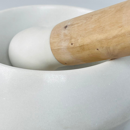 Wood Handle Mortar & Pestle