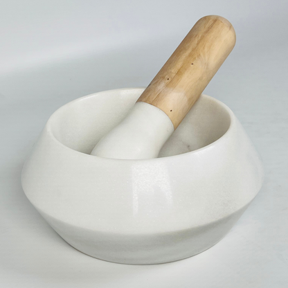 Wood Handle Mortar & Pestle