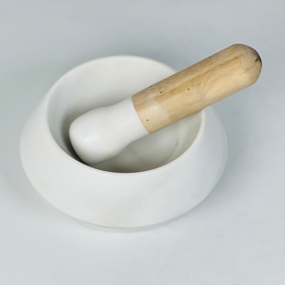 Wood Handle Mortar & Pestle