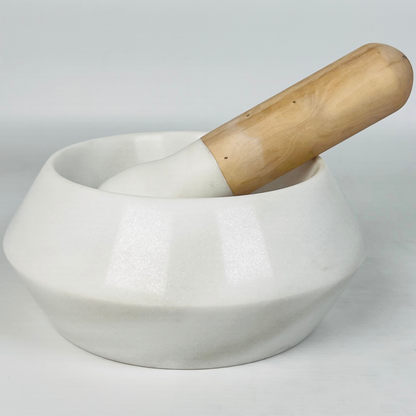 Wood Handle Mortar & Pestle
