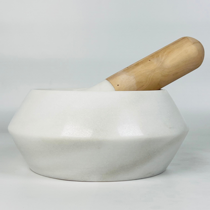 Wood Handle Mortar & Pestle