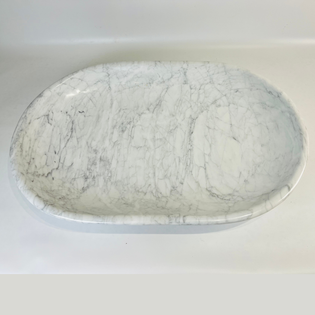 Carrara Grey Strokes Platter