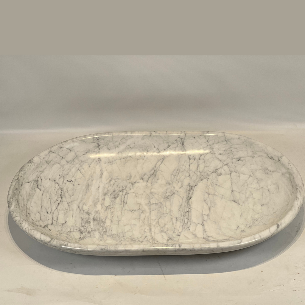 Carrara Grey Strokes Platter