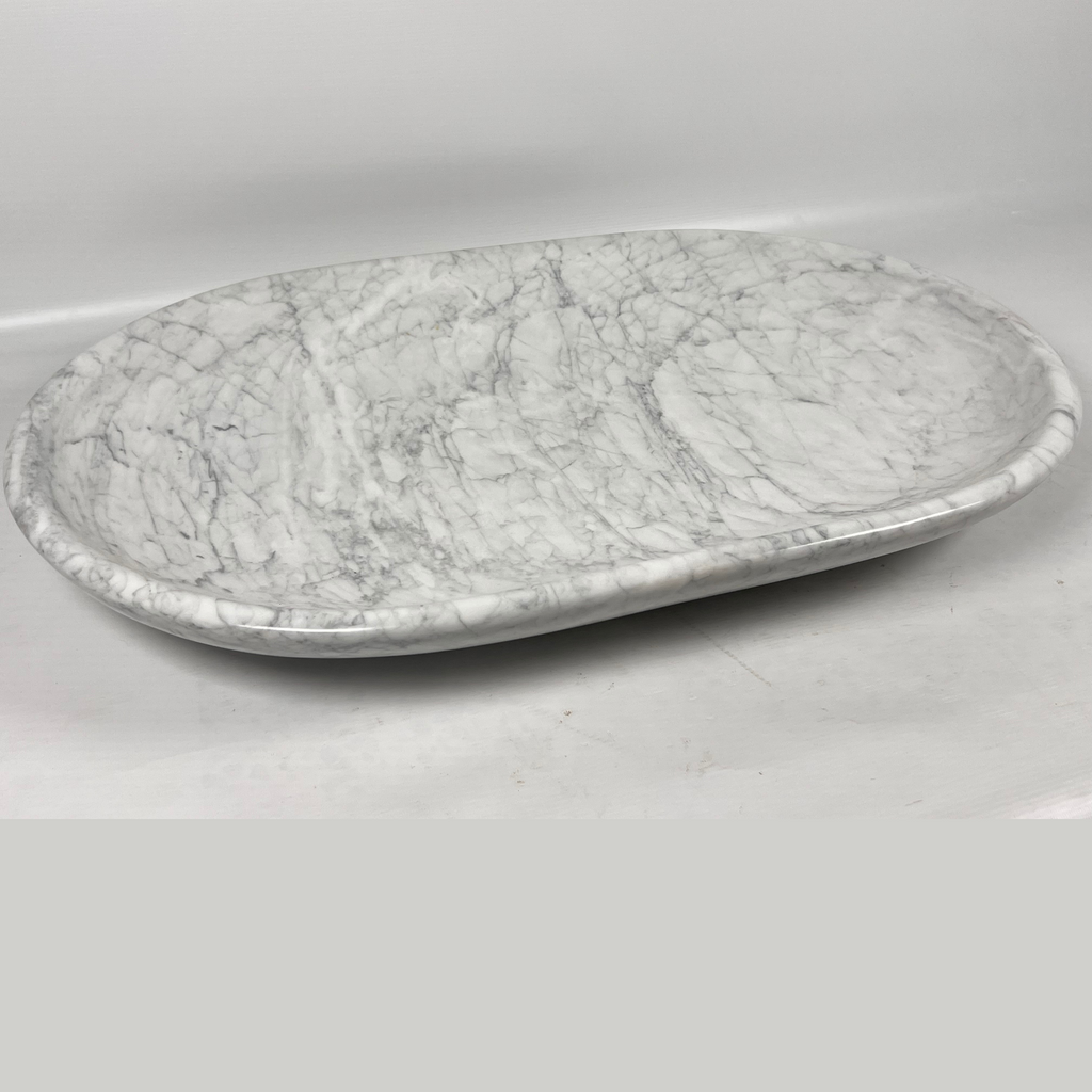 Carrara Grey Strokes Platter