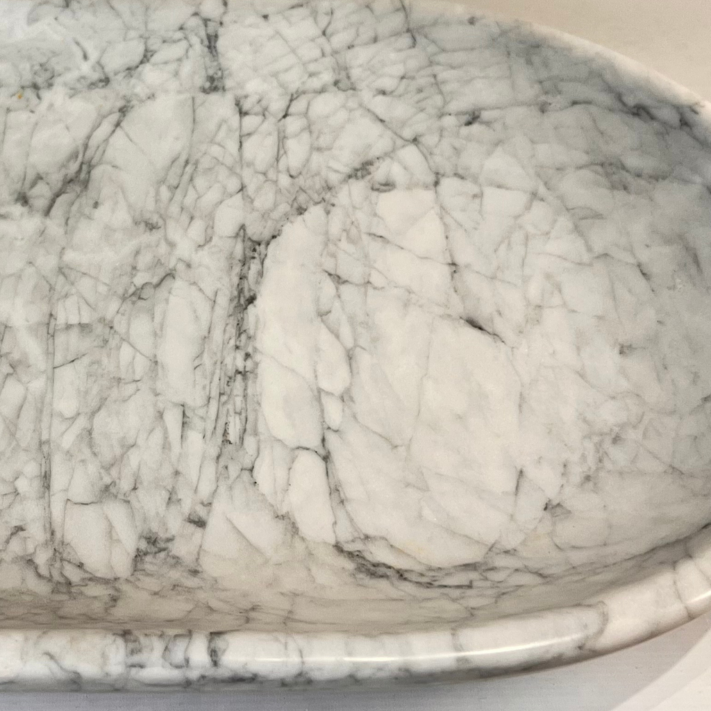 Carrara Grey Strokes Platter