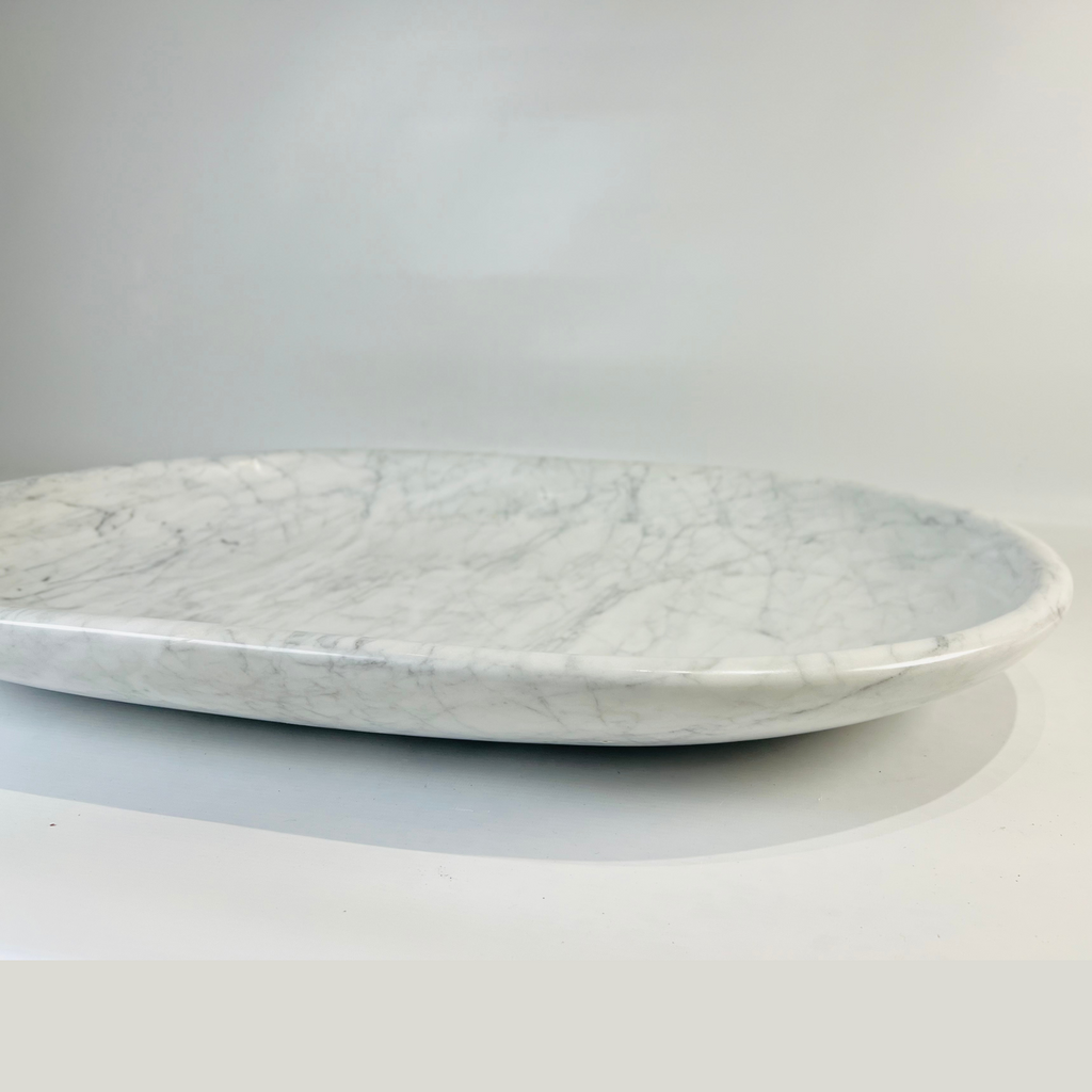 Carrara Grey Strokes Platter