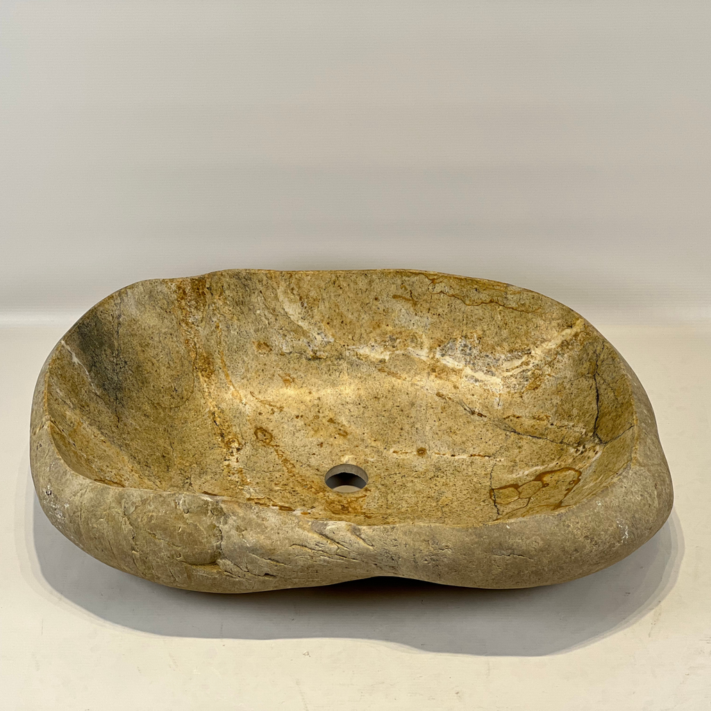 Coffee Tinge River Stone Sink