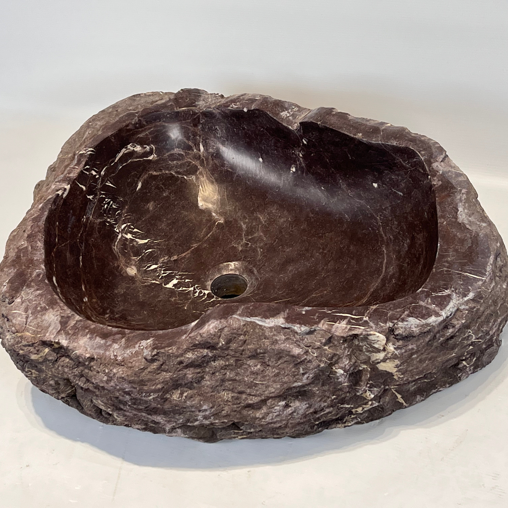 Wild Burgundy Riverstone Sink