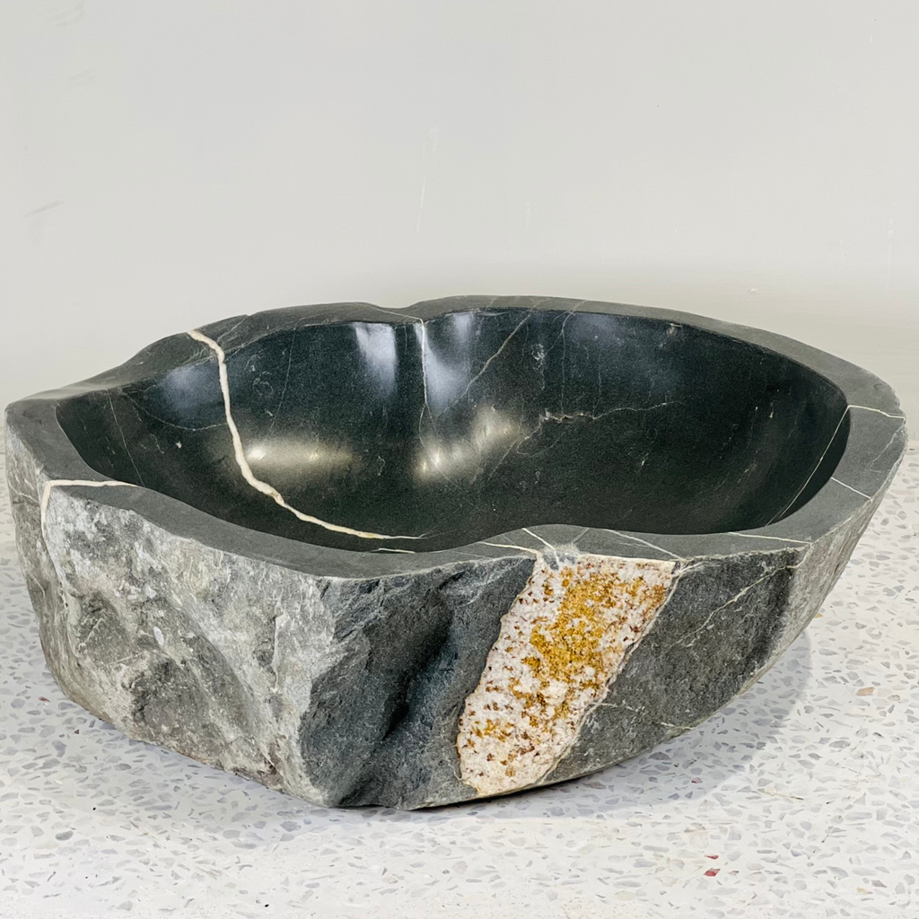 Amber & Grey River Stone Sink