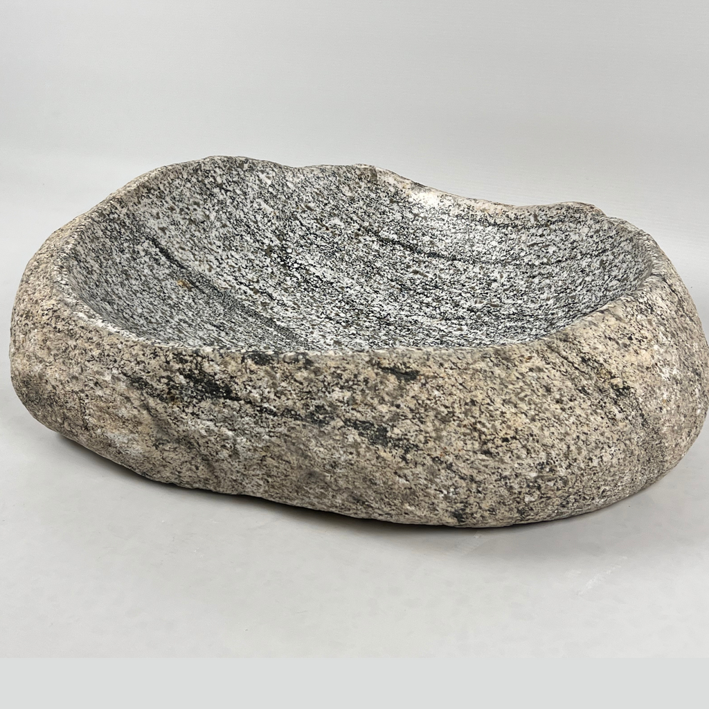 Grey Lines River Stone Sink