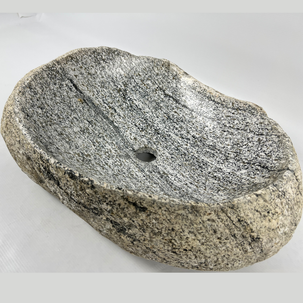 Grey Lines River Stone Sink