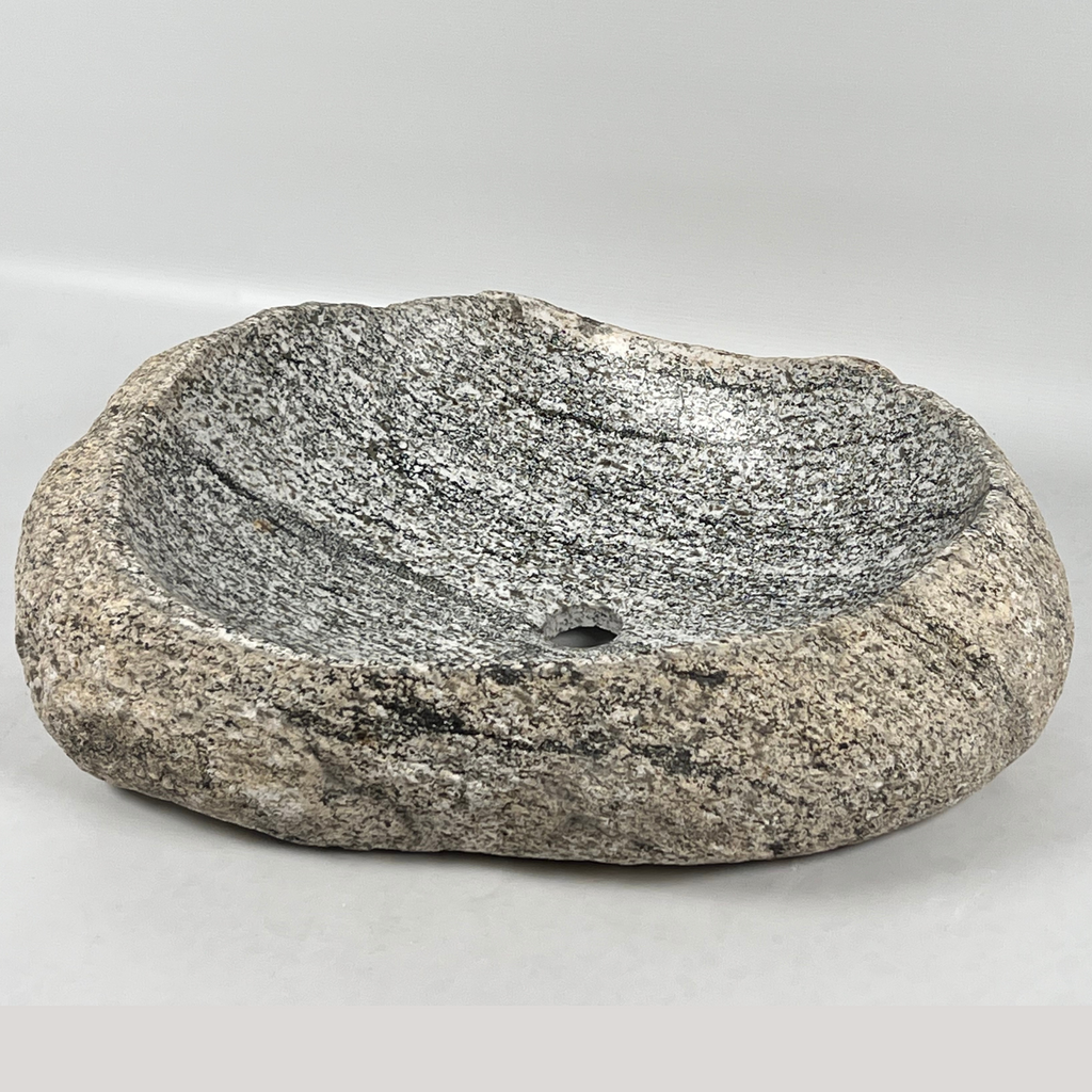 Grey Lines River Stone Sink