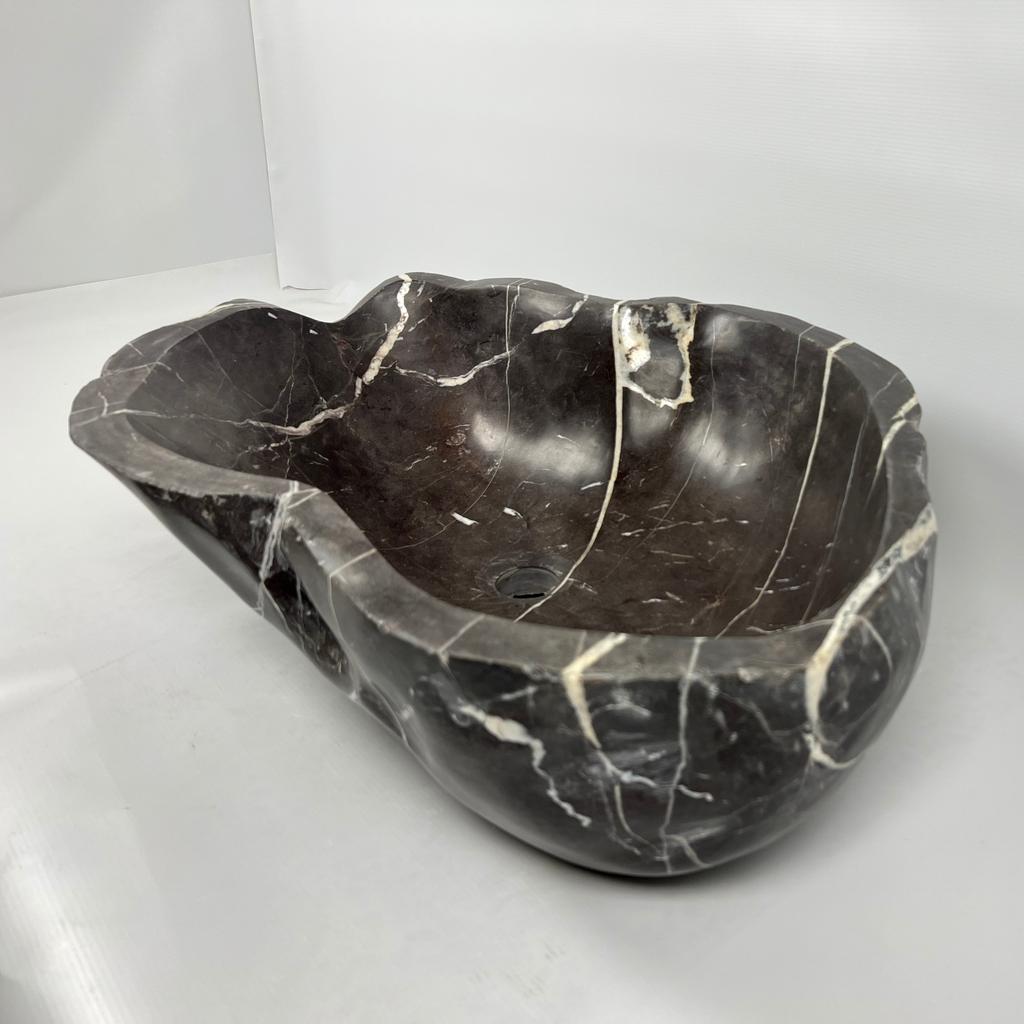 Striped Brown River Stone Sink