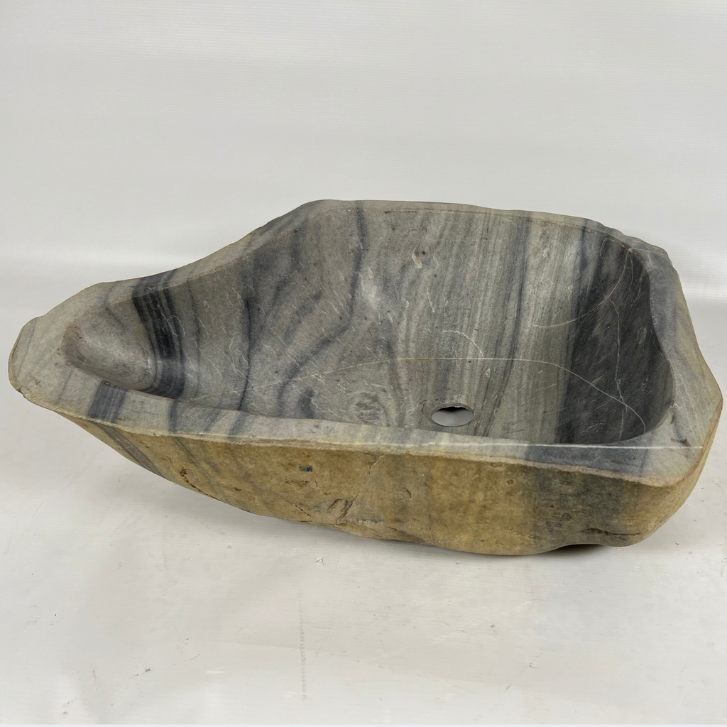Grey Shaded River Stone Sink