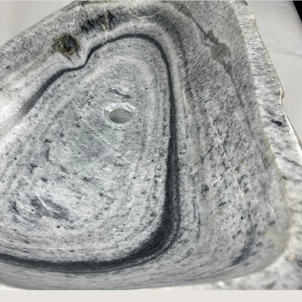 Grey Cut River Stone Sink