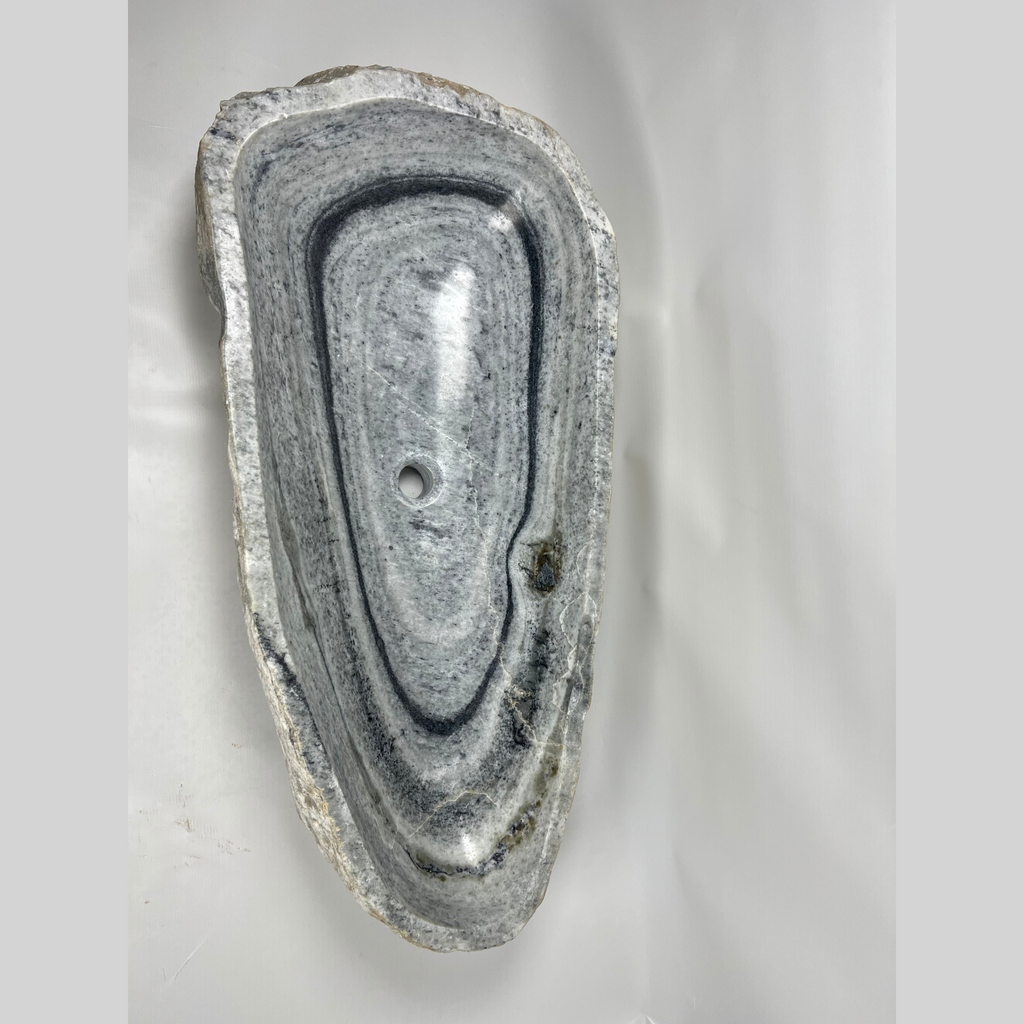 Grey Cut River Stone Sink