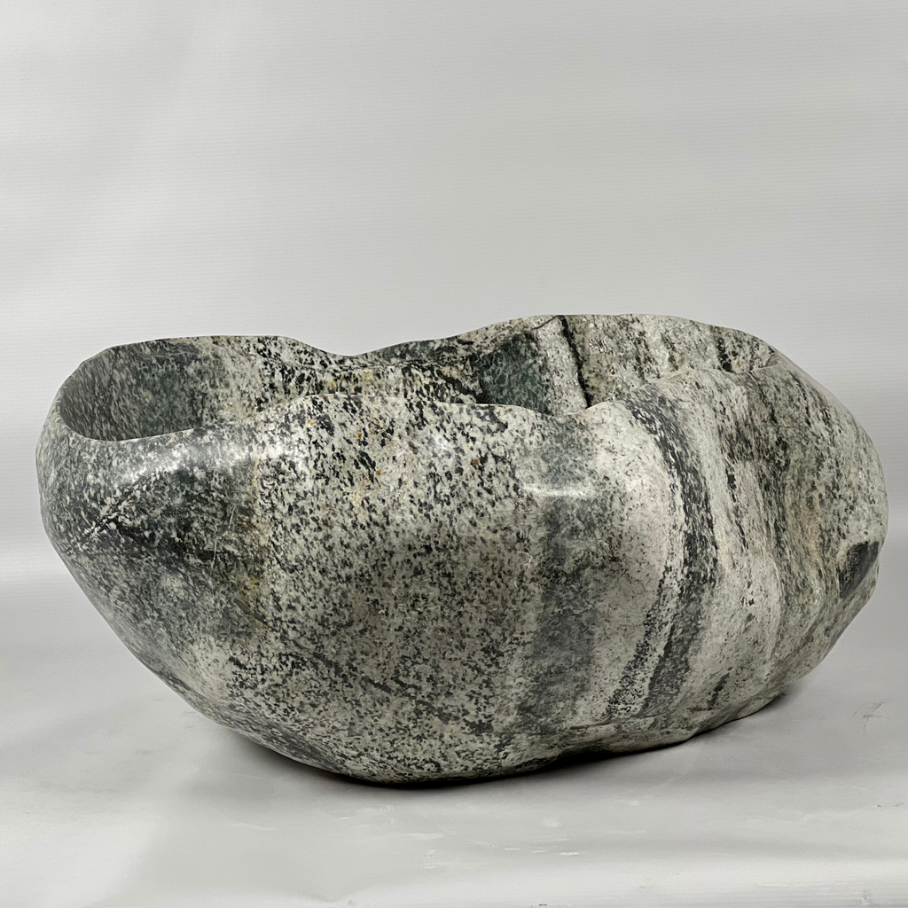 Grey & White River Stone Sink