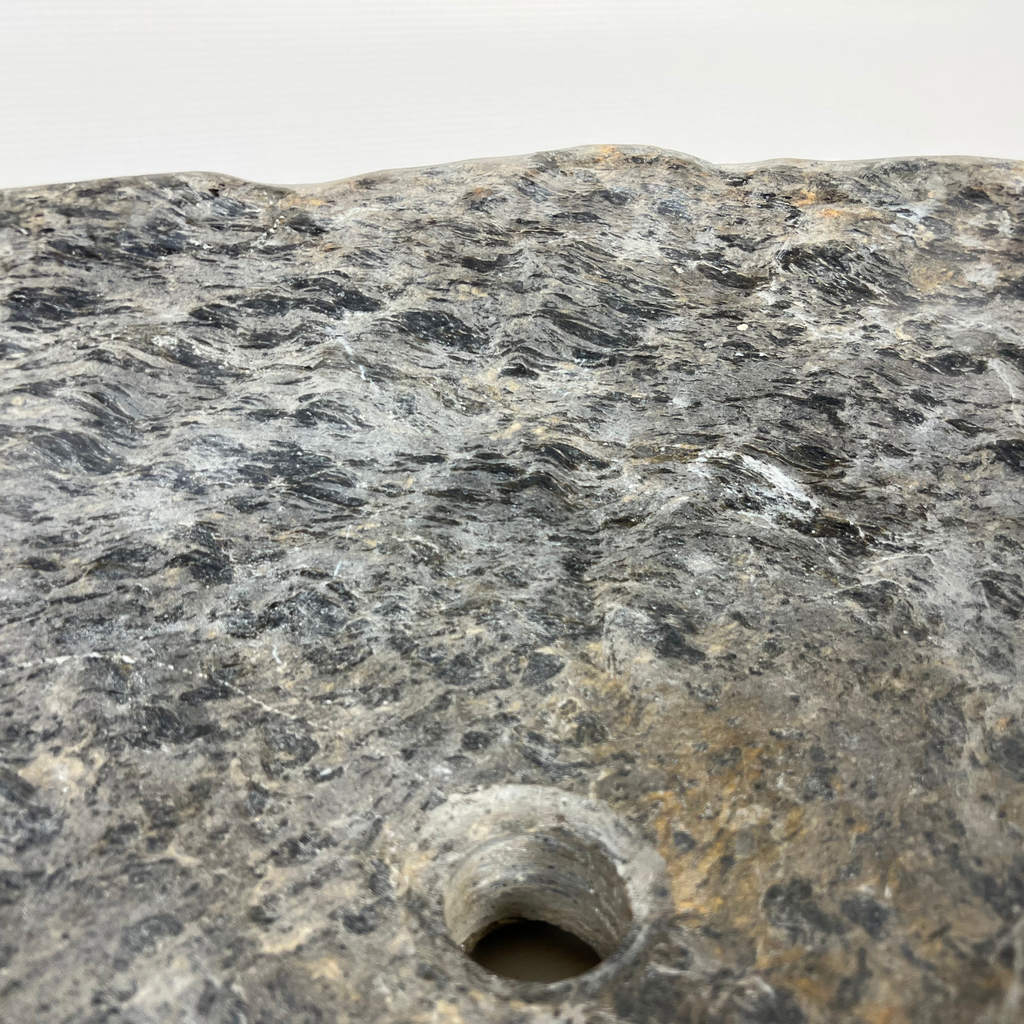 Deep Blue Webbed River Stone Sink