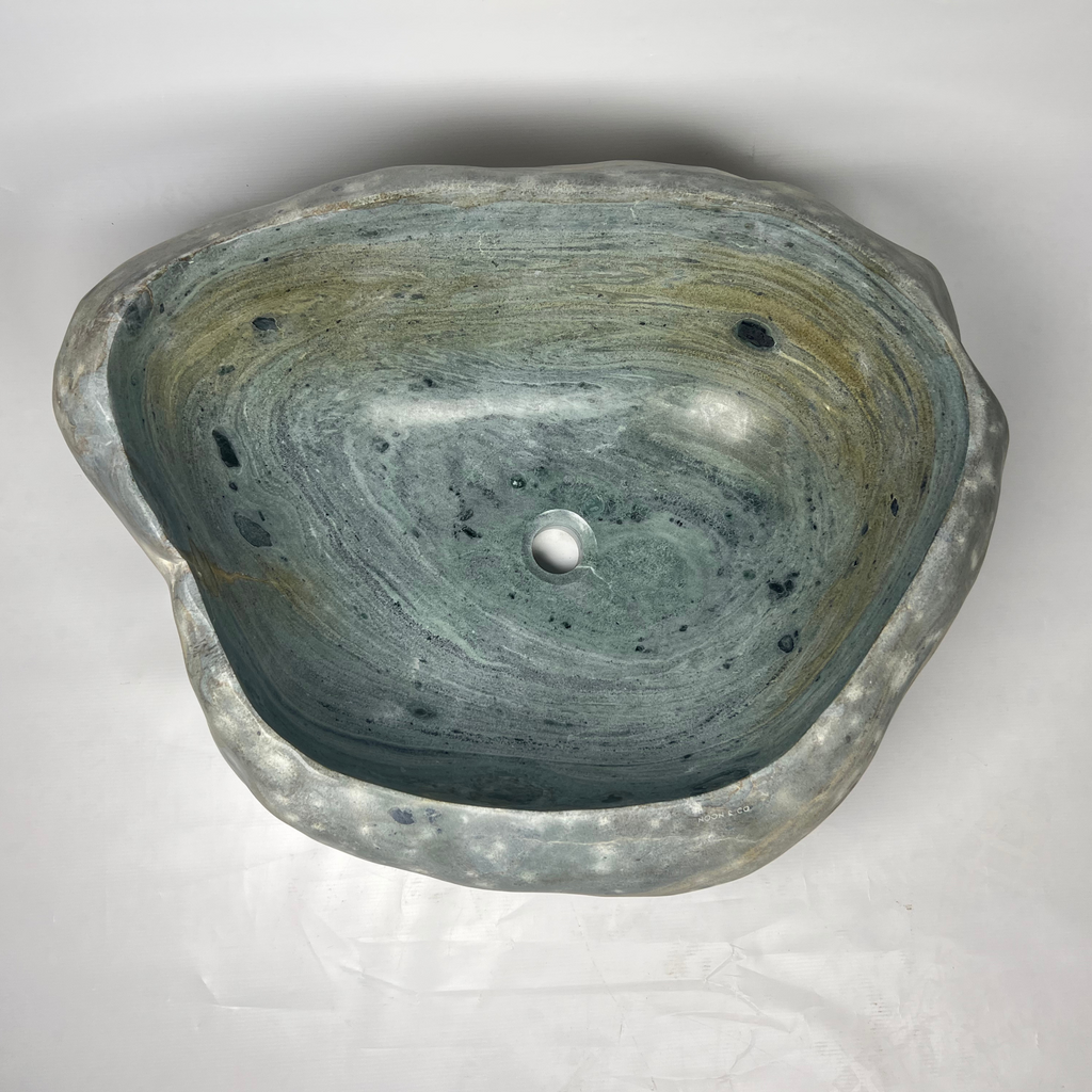 Honey Blotched River Stone Sink