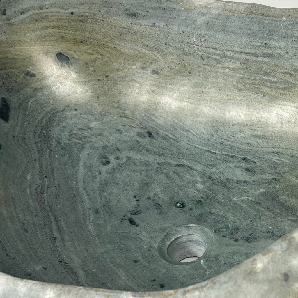 Honey Blotched River Stone Sink