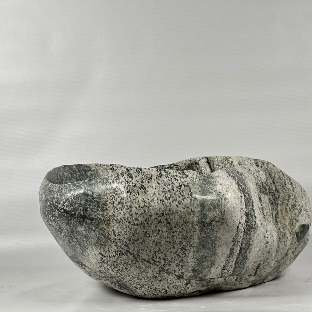 Grey & White River Stone Sink