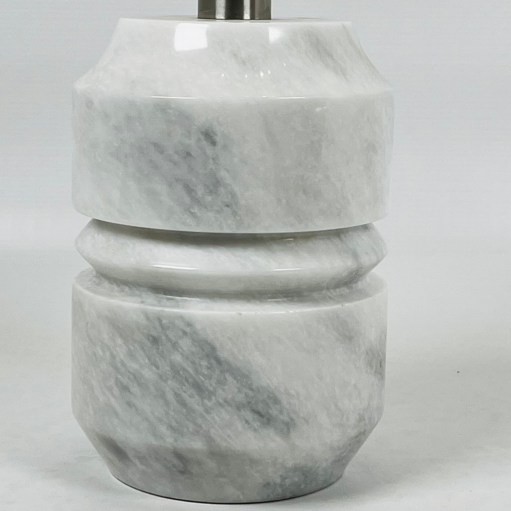 Ringed Grey Stroked Soap Dispenser