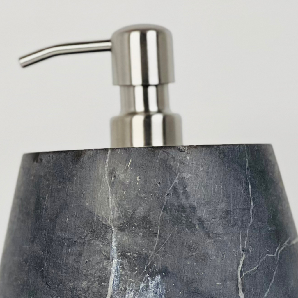 Bulged Silver Top Soap Dispenser