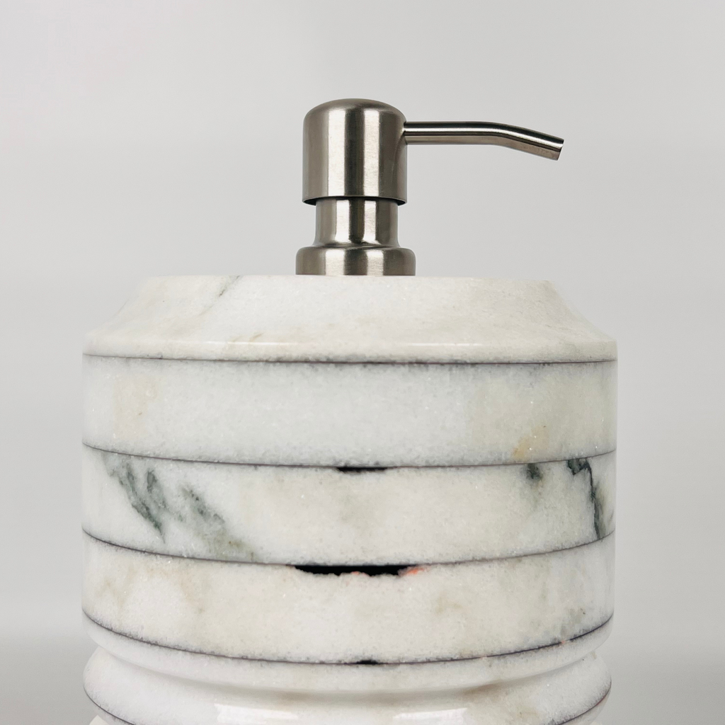 Ringed Pinstripe Soap Dispenser