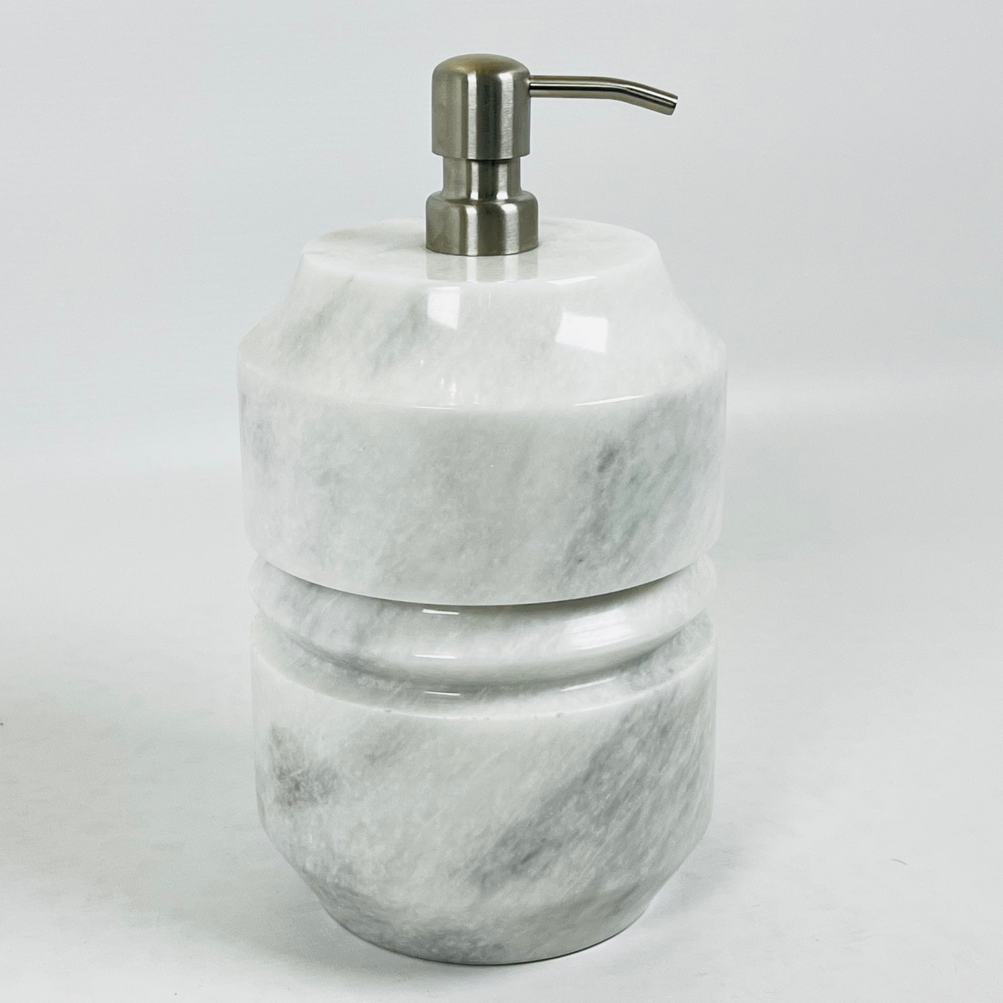 Grooved Soap Dispenser - Grey
