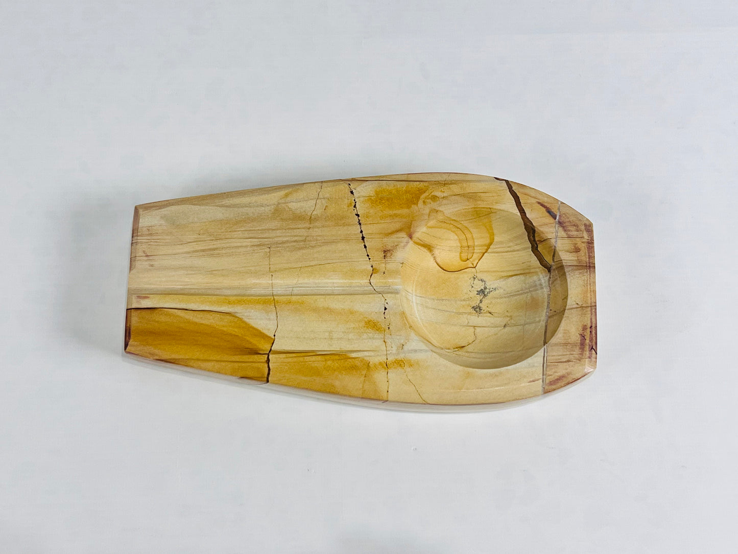 Marble Bark Ash Tray - Beige