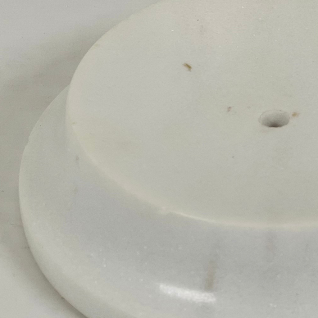 Crater White Soap Dish