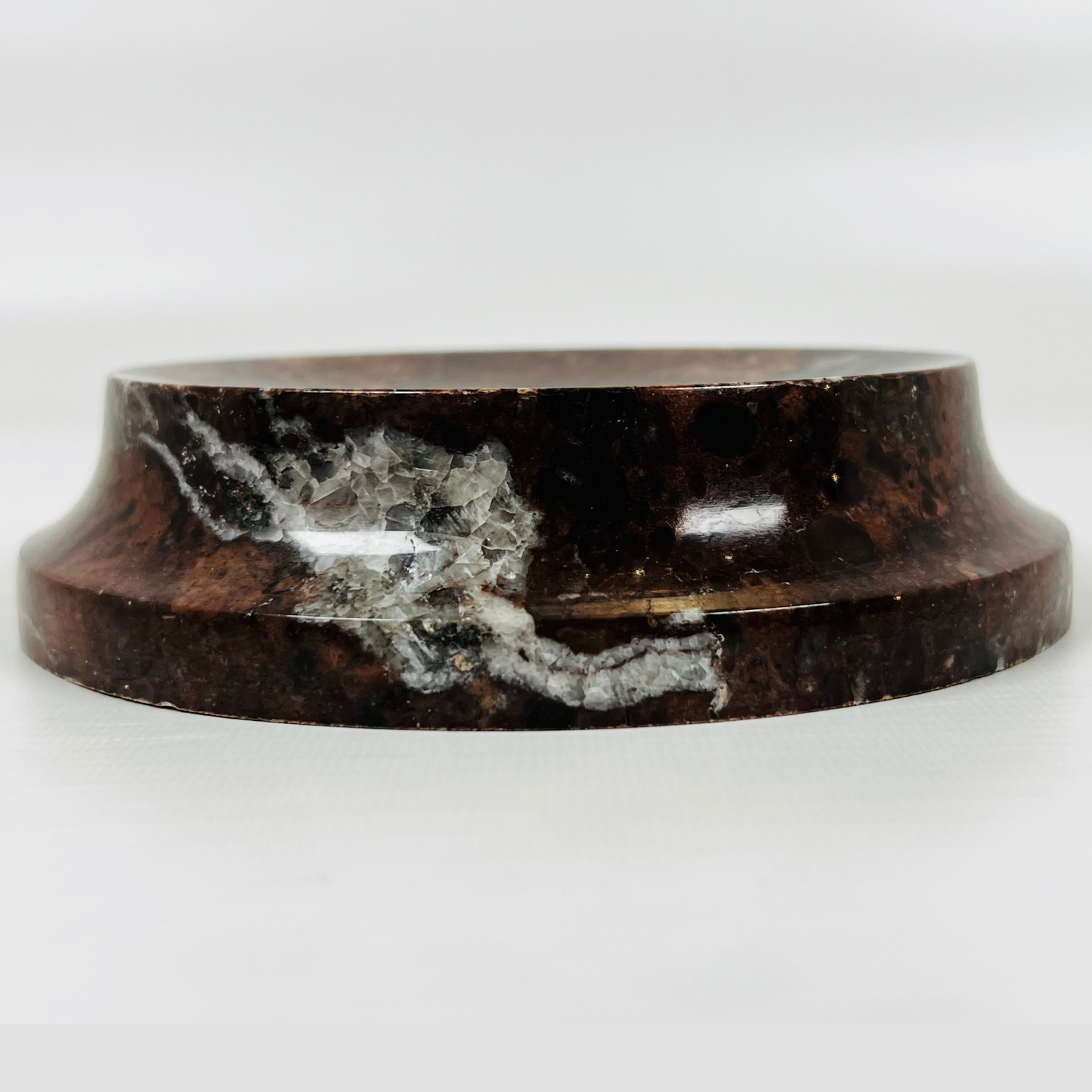 Crater Soap Dish - Burgundy