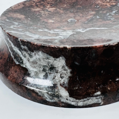 Crater Soap Dish - Burgundy