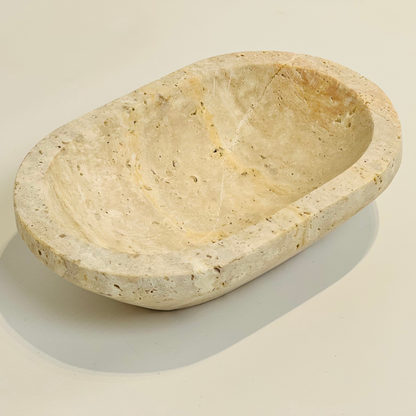 Desert Stone Dish - Travertine