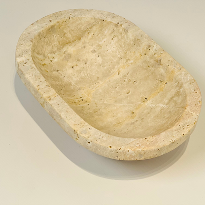Desert Stone Dish - Travertine