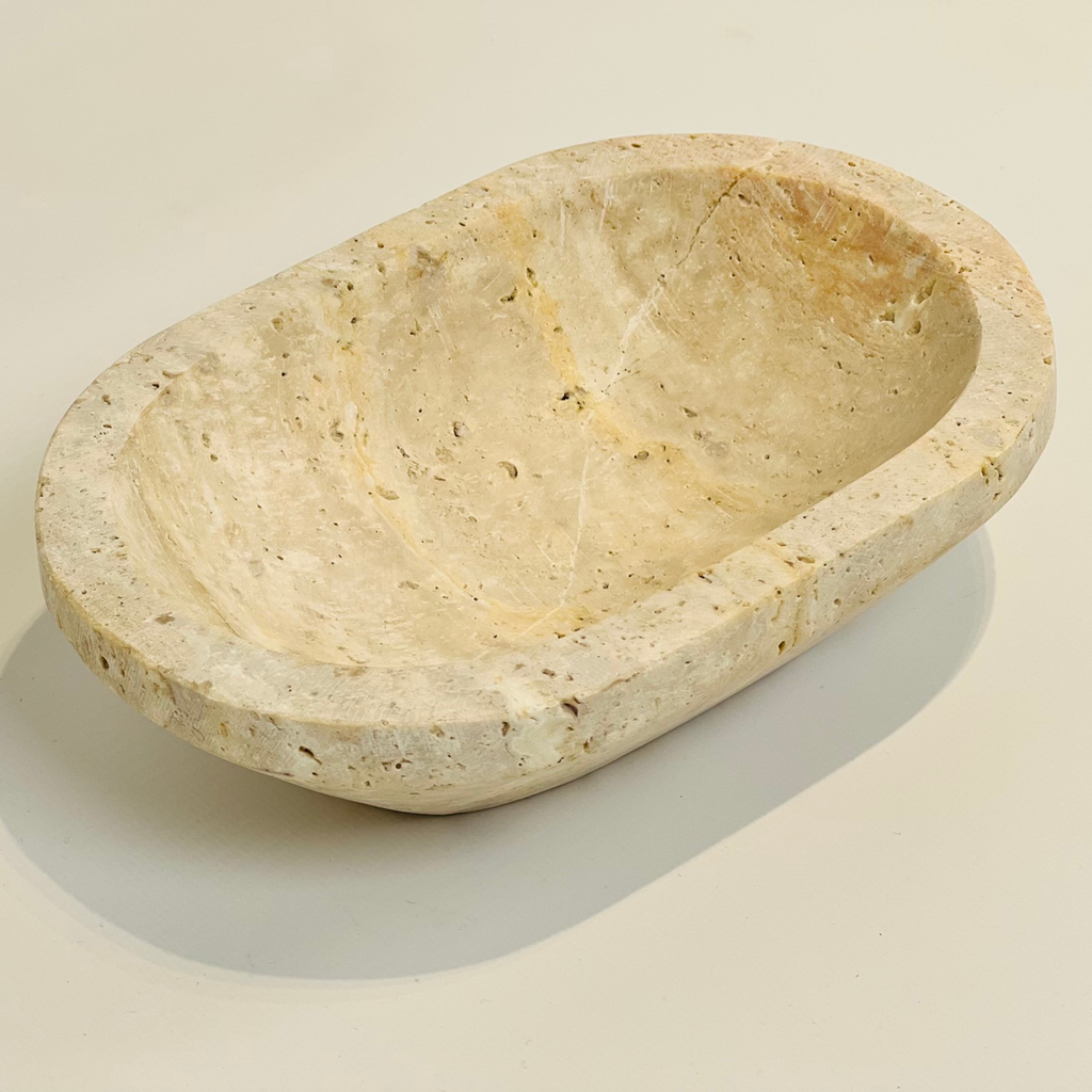 Travertine Beige Soap Dish