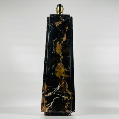Framed Table Lamp - Black & Gold