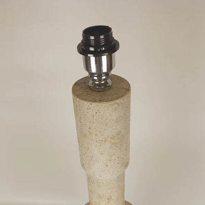 Bell Table Lamp - Travertine
