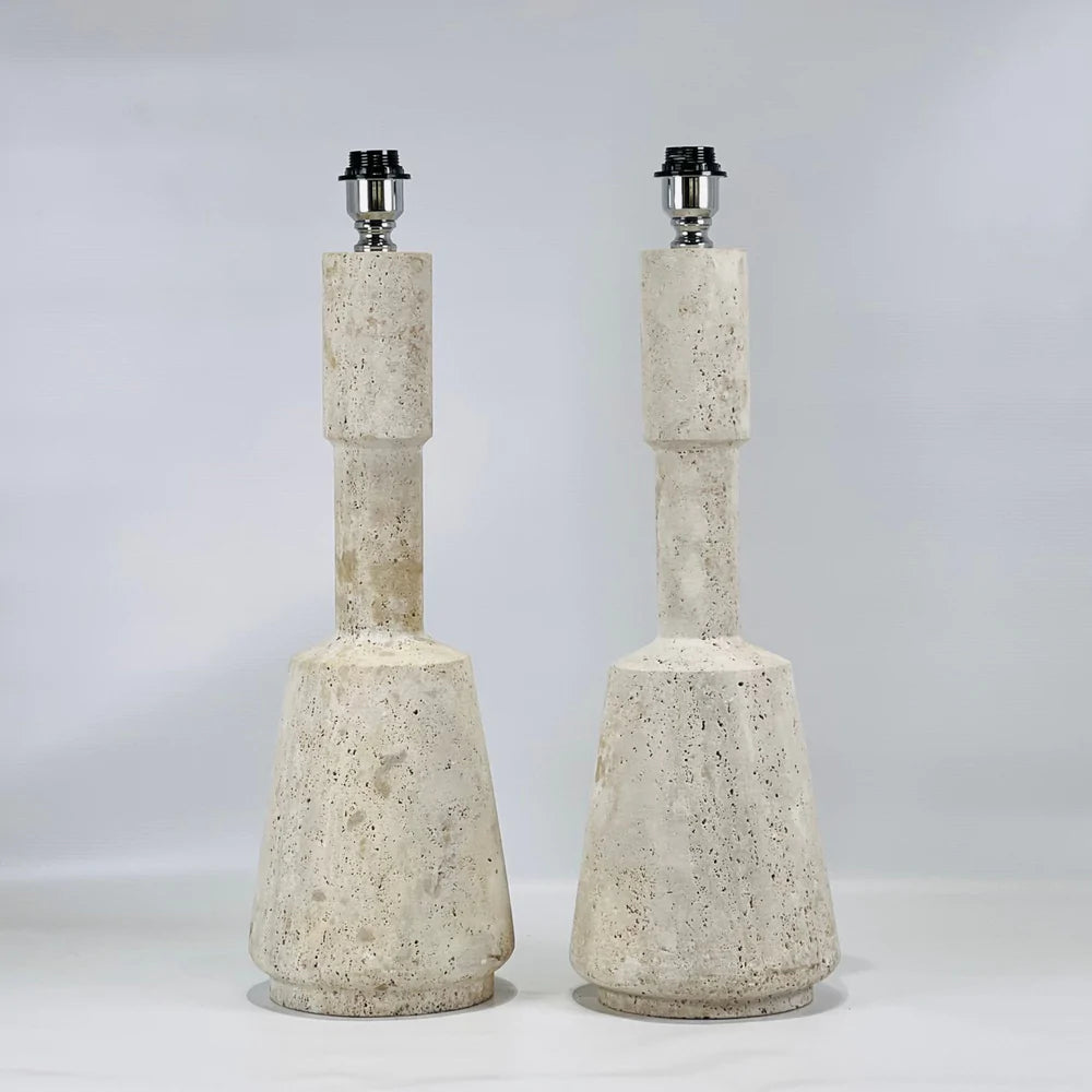 Bell Table Lamp - Travertine