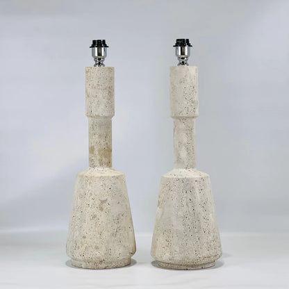 Bell Table Lamp - Travertine