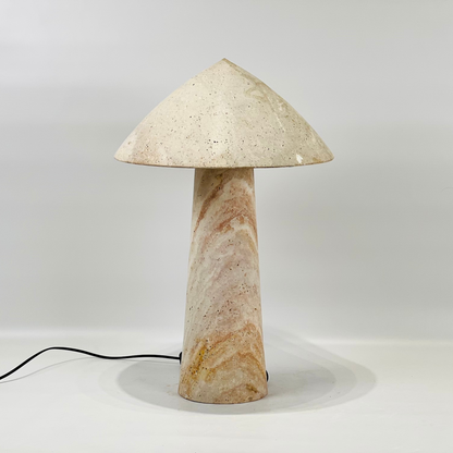 Cone-head Table Lamp - Travertine