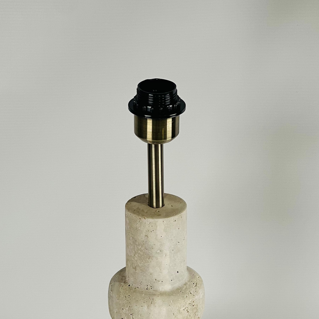 Bottled Bottom Travertine Table Lamp